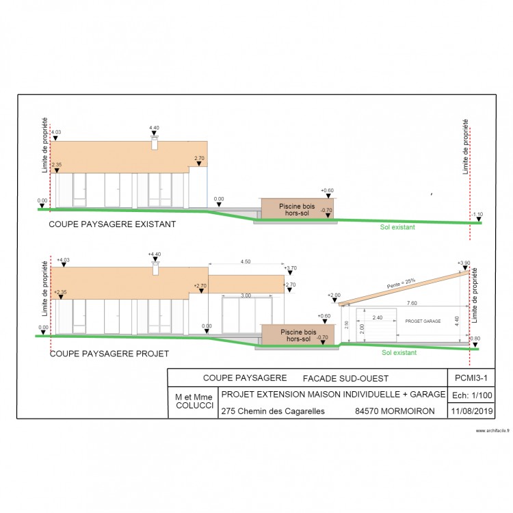 PCMI3 COUPE PAYSAGERE. Plan de 0 pièce et 0 m2