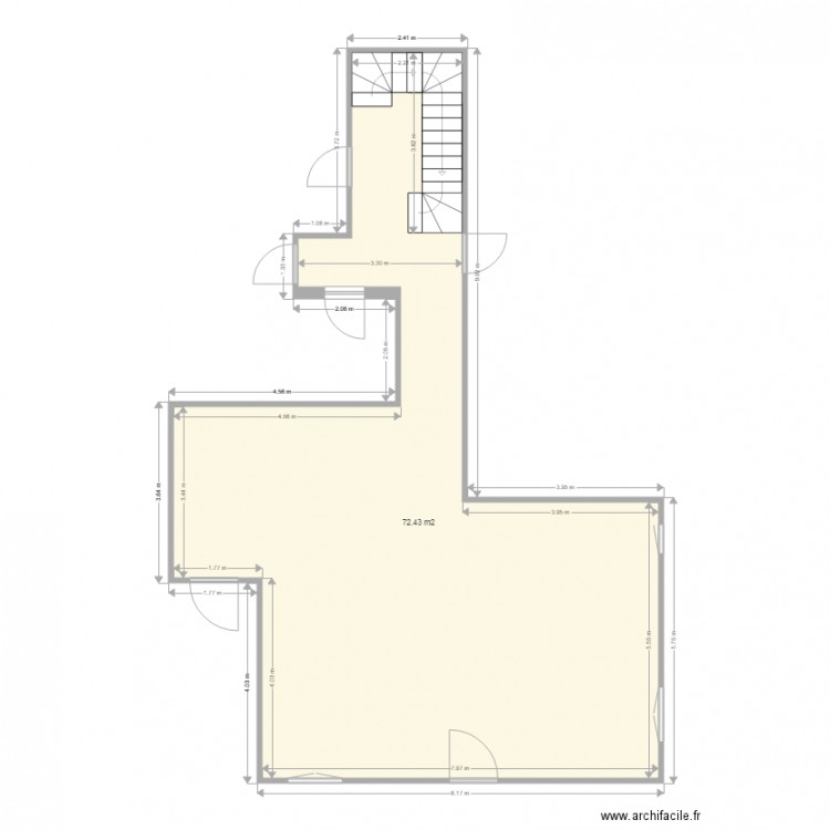 sci palard. Plan de 0 pièce et 0 m2