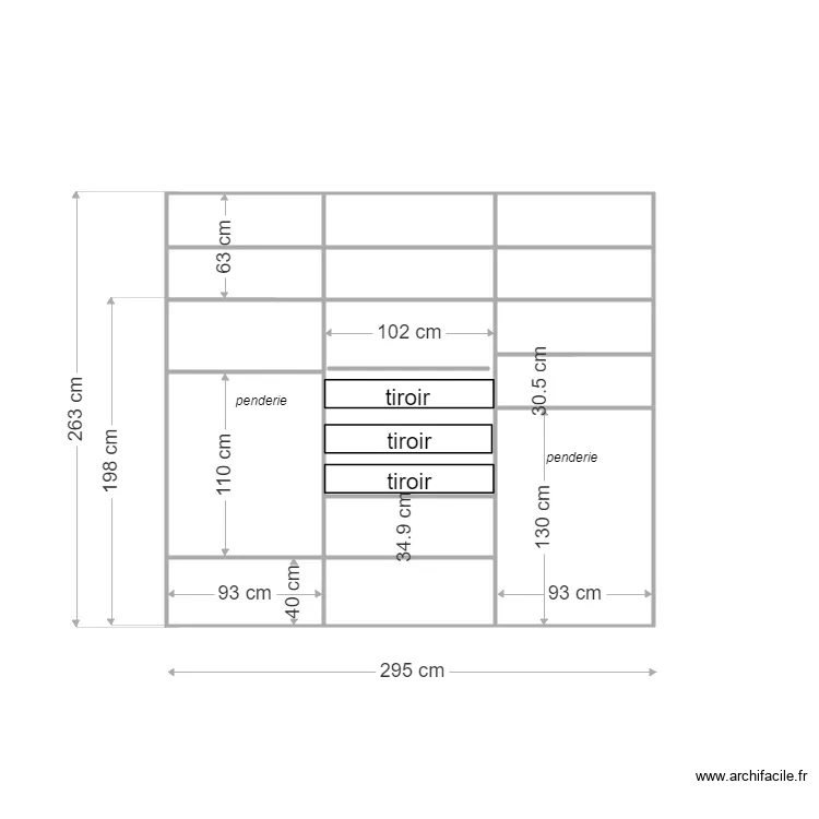 placard chambre justine interieur 2. Plan de placard chambre justine interieur 2. Plan de