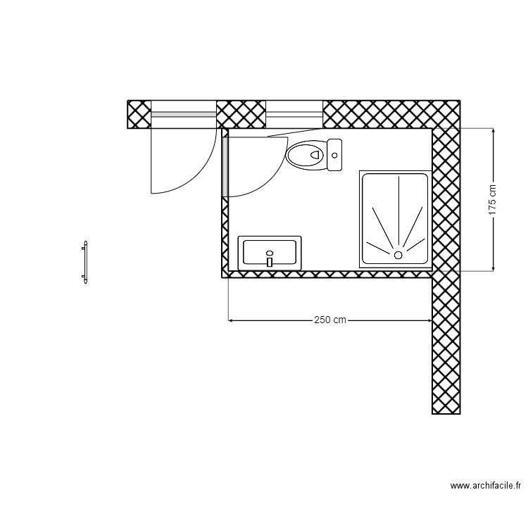 GRAND SDB variante. Plan de 0 pièce et 0 m2