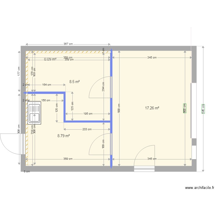 garage PSM version 1. Plan de 0 pièce et 0 m2