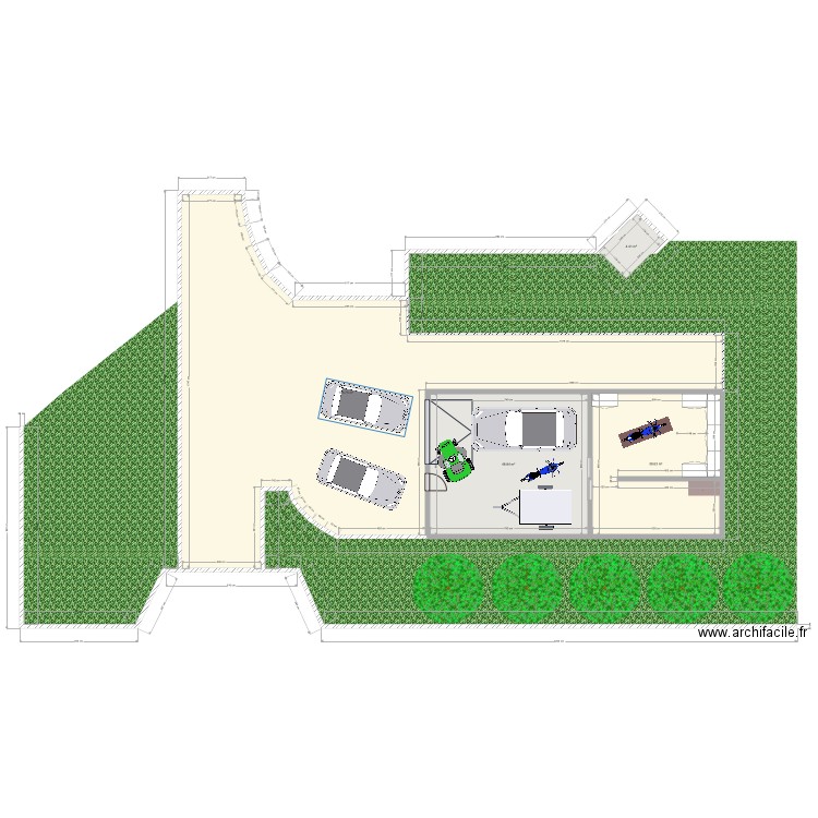 garage test. Plan de 0 pièce et 0 m2