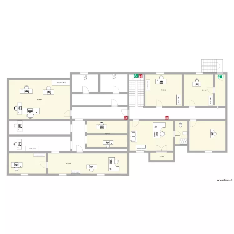 PAM 1er étage. Plan de PAM 1er étage. Plan de