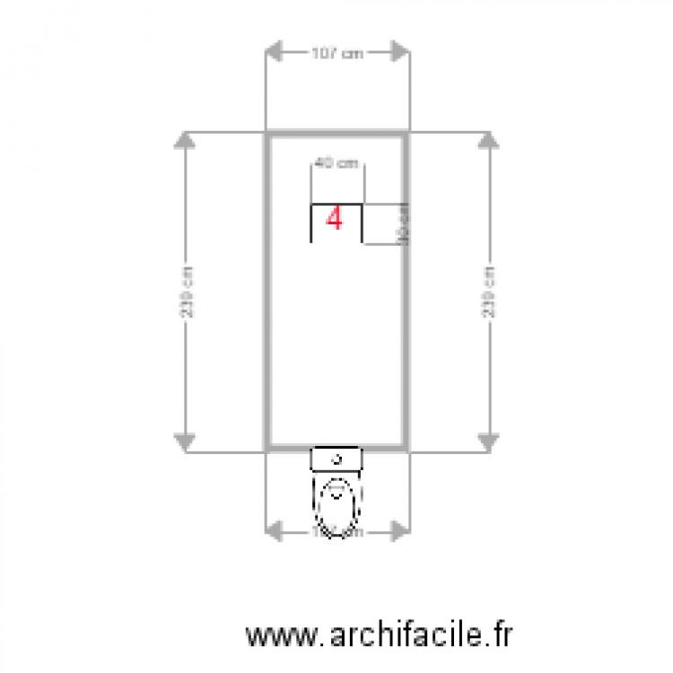 FENETRE WC. Plan de 0 pièce et 0 m2