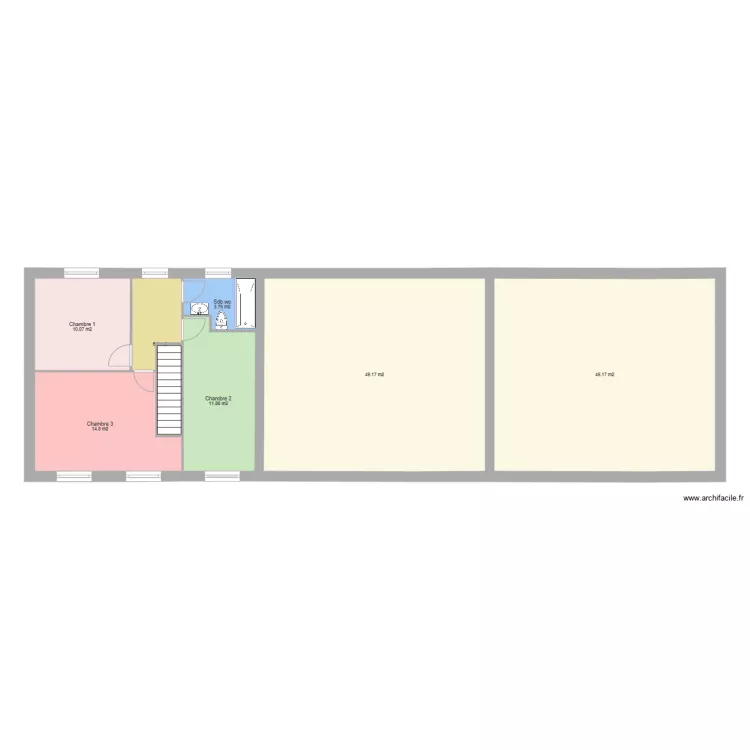 1 ER ETAGE  BONDY. Plan de 