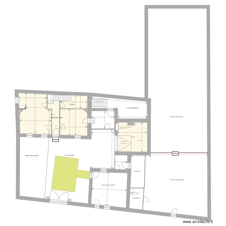 Bourron  Vue en plan Accès PMR. Plan de 0 pièce et 0 m2