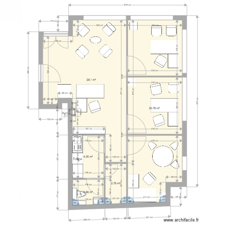 sand. Plan de 0 pièce et 0 m2