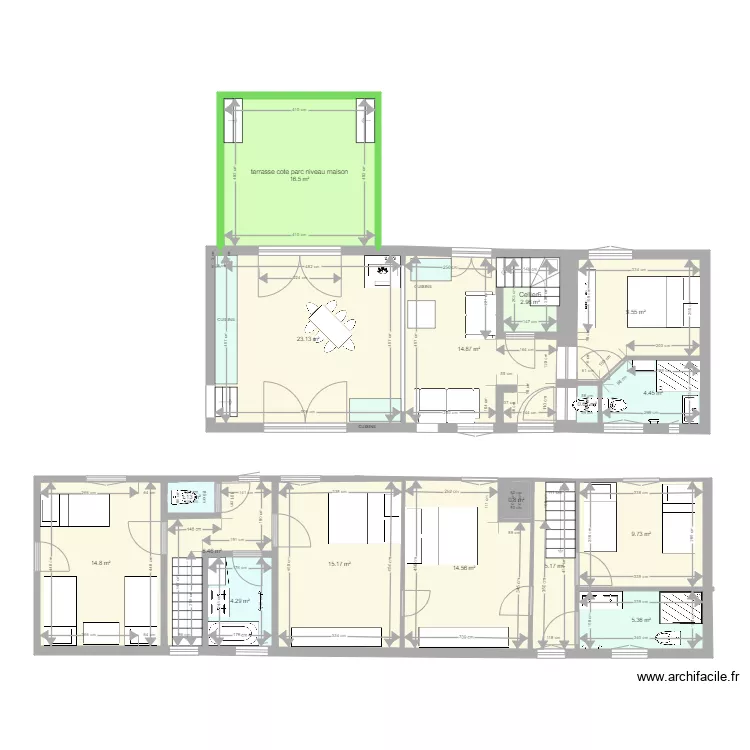 APPART MAD APRES travaux VERS 5. Plan de APPART MAD APRES travaux VERS 5. Plan de