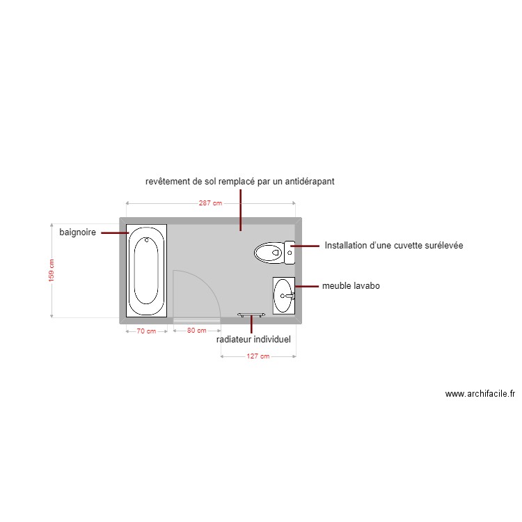 plan projeté dossier 6375. Plan de 0 pièce et 0 m2