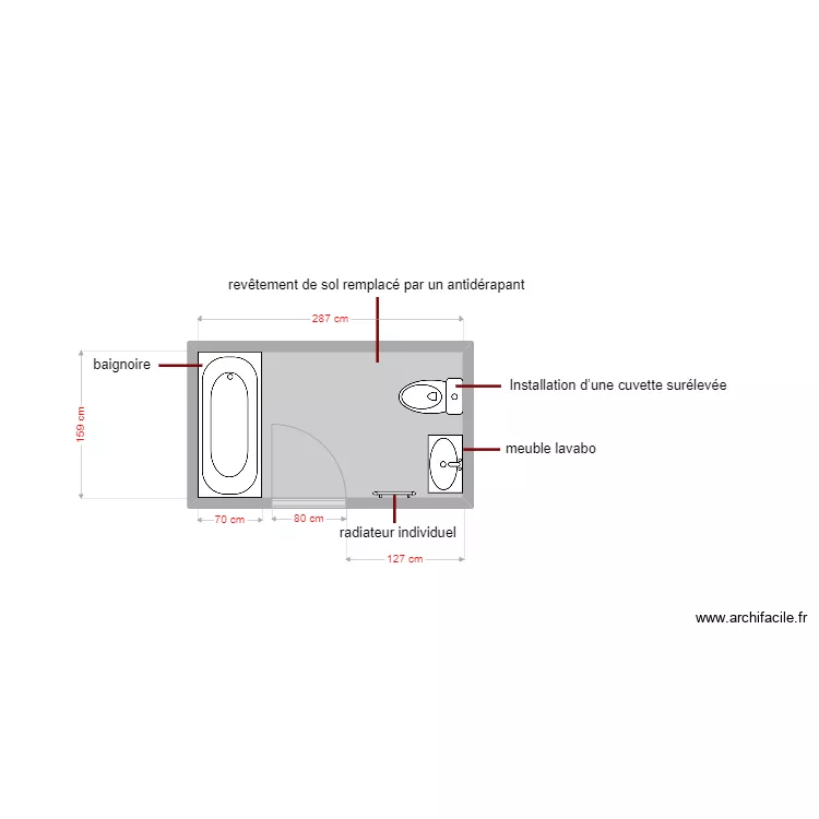 plan projet&eacute; dossier 6375. Plan de 