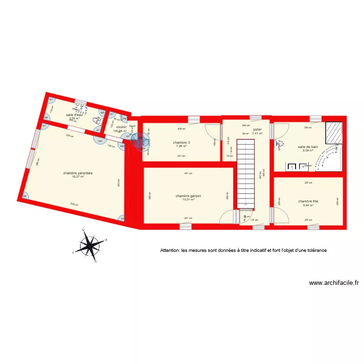 BI3267 1er &eacute;tage. Plan de 