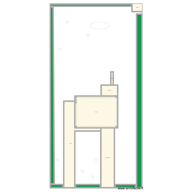 jardin. Plan de 0 pièce et 0 m2