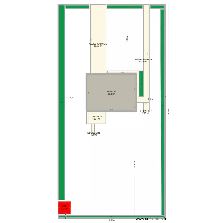 jardin. Plan de 