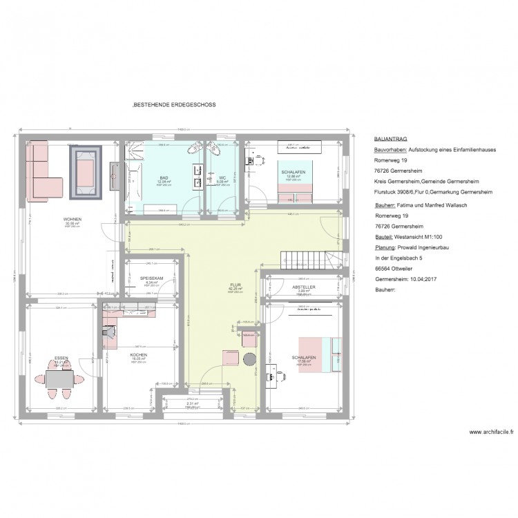 walach 1. Plan de 0 pièce et 0 m2