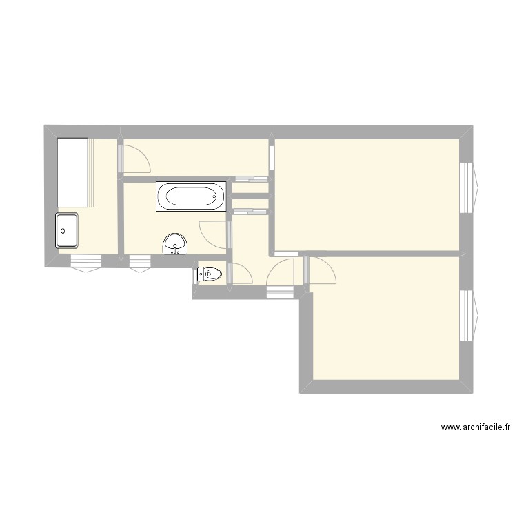 servat. Plan de 8 pièces et 25 m2