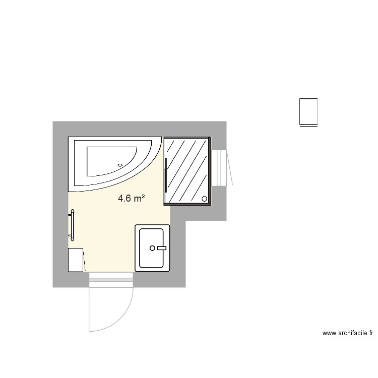 sdb sarah 5. Plan de 0 pièce et 0 m2