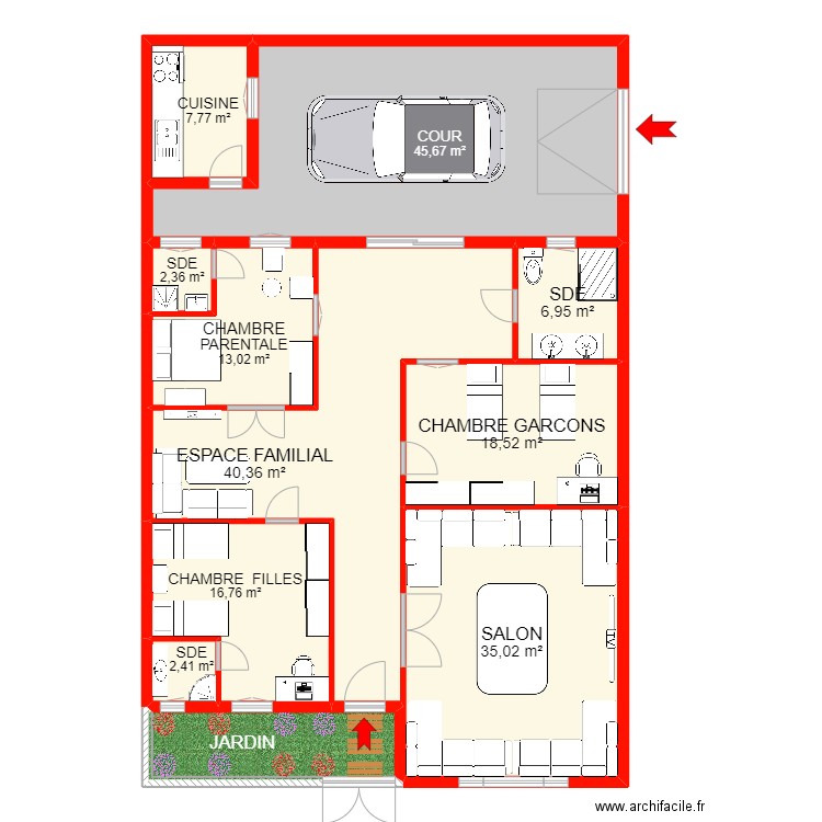 nou. Plan de 0 pièce et 0 m2