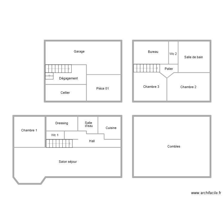 QUIMPER MICHARD. Plan de 0 pièce et 0 m2