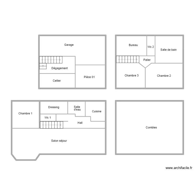 QUIMPER MICHARD. Plan de 