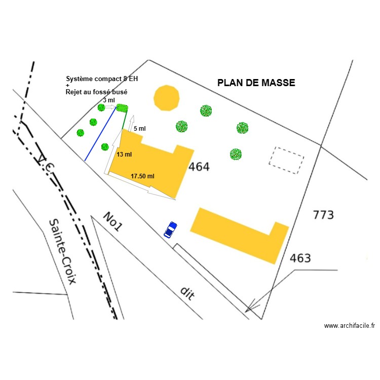Virassac. Plan de 0 pièce et 0 m2