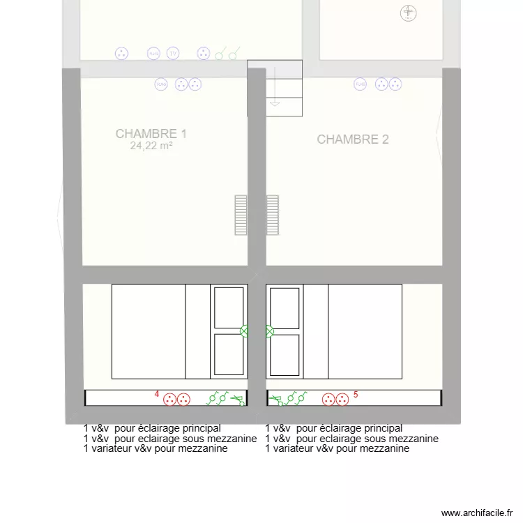 Mezzanine. Plan de 