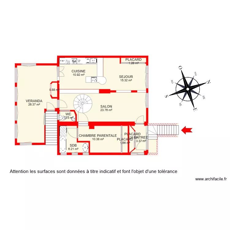 BI 5089 RDC MARIAM. Plan de 