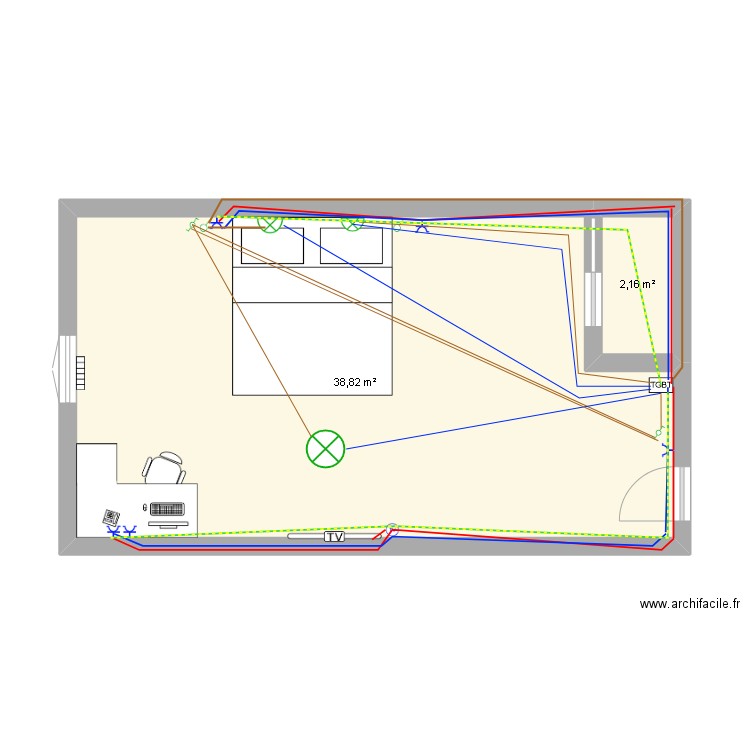 appart. Plan de 0 pièce et 0 m2