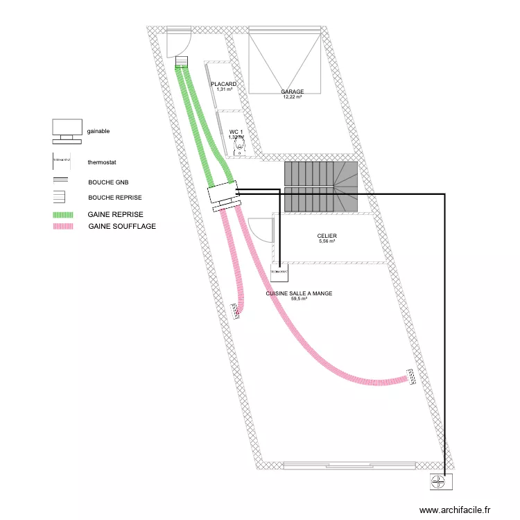 MAUGUIO RDC . Plan de 