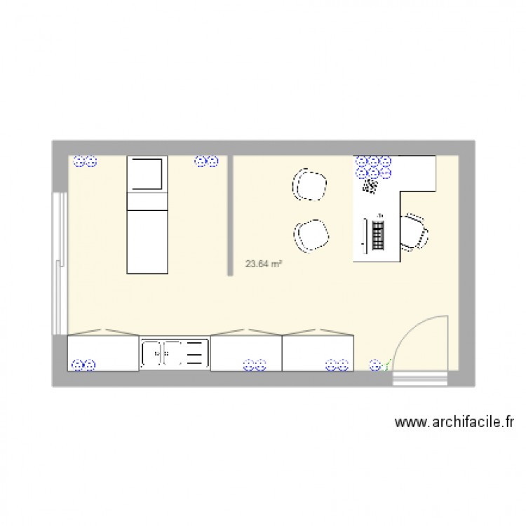 bureau eloi. Plan de 0 pièce et 0 m2