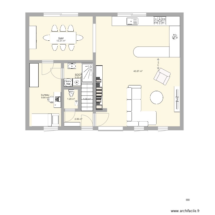 Fond VDB plans futurs option mezzanine. Plan de 0 pièce et 0 m2