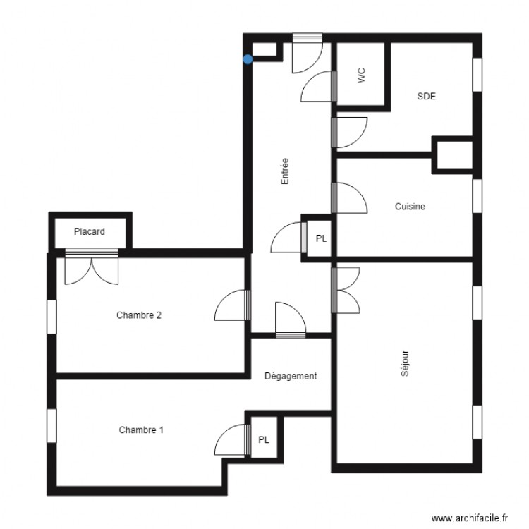 TRAVERS. Plan de 0 pièce et 0 m2