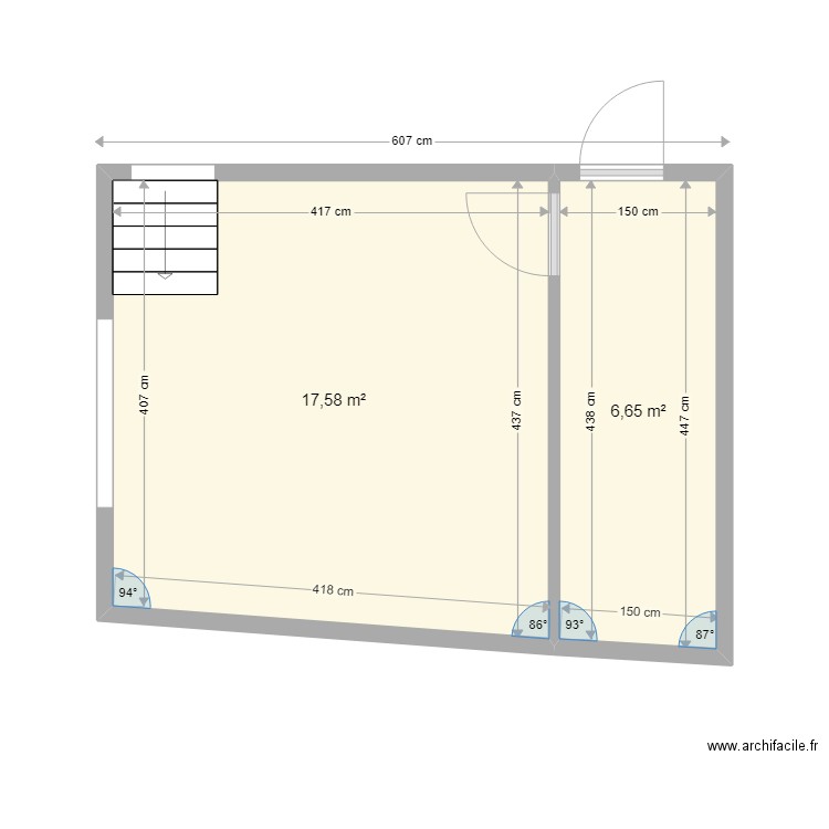 garage en RDC v2. Plan de 0 pièce et 0 m2