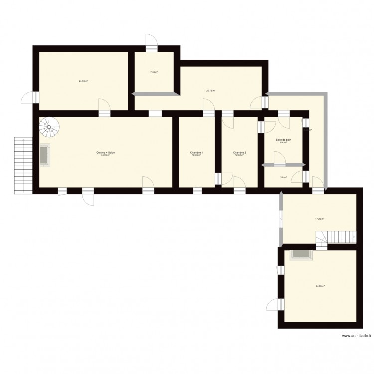 Maison Néman. Plan de 0 pièce et 0 m2
