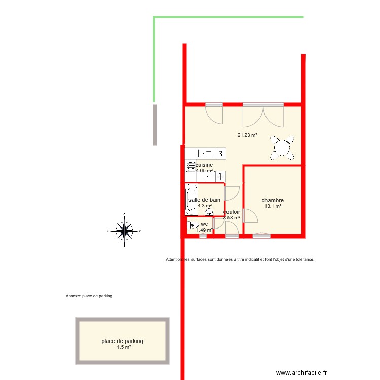 BI2715 ef. Plan de 0 pièce et 0 m2