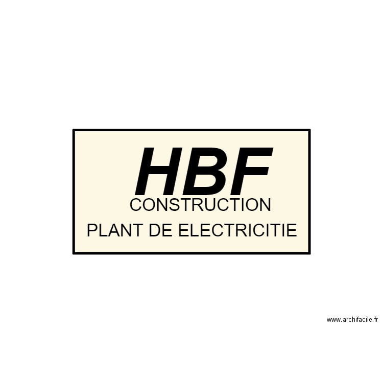 HBF. Plan de 0 pièce et 0 m2