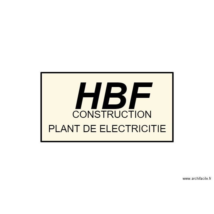 HBF. Plan de 1 pièce et 5 m2