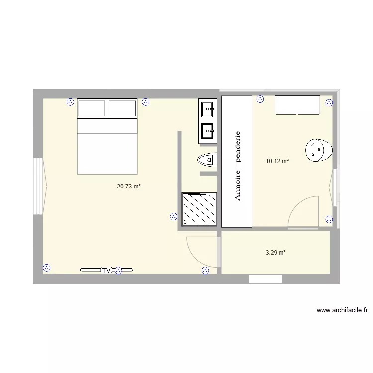 EXTENTION QUENTIN. Plan de 