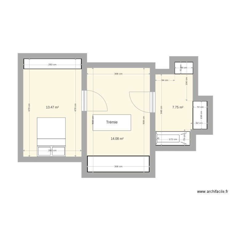 Etage. Plan de 0 pièce et 0 m2