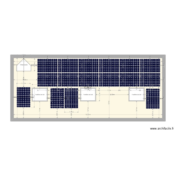 ANTIGNY FABRICE    91470	Les Molières. Plan de 1 pièce et 62 m2