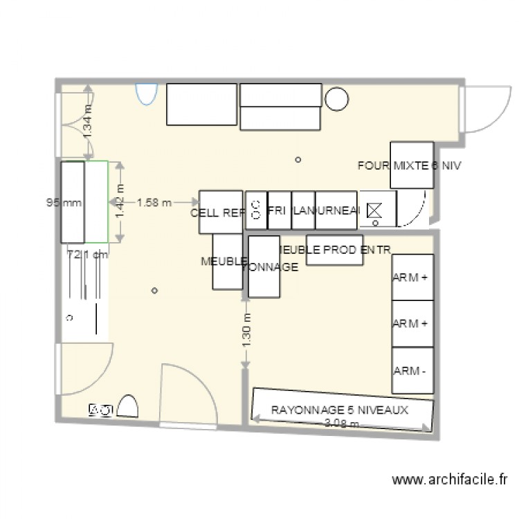 plan vs 1 m thevenet. Plan de 0 pièce et 0 m2