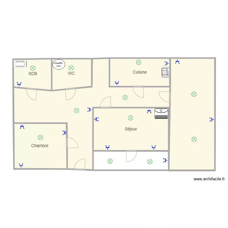 Projet 1 Electricit&eacute; appliqu&eacute;e. Plan de 