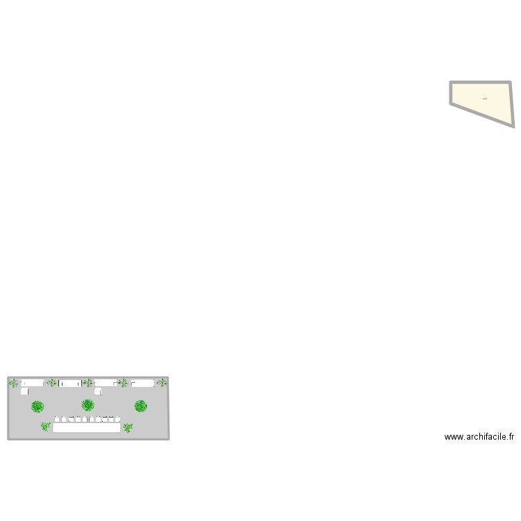 ROOFTOP. Plan de 2 pièces et 191 m2