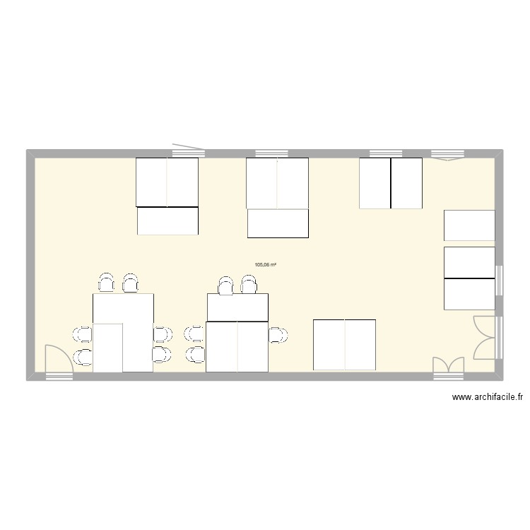 ismae manu. Plan de 1 pièce et 105 m2