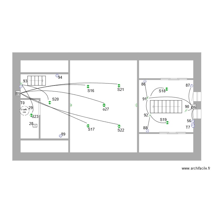 Dejonghe logement 3 2eme Etage. Plan de 0 pièce et 0 m2