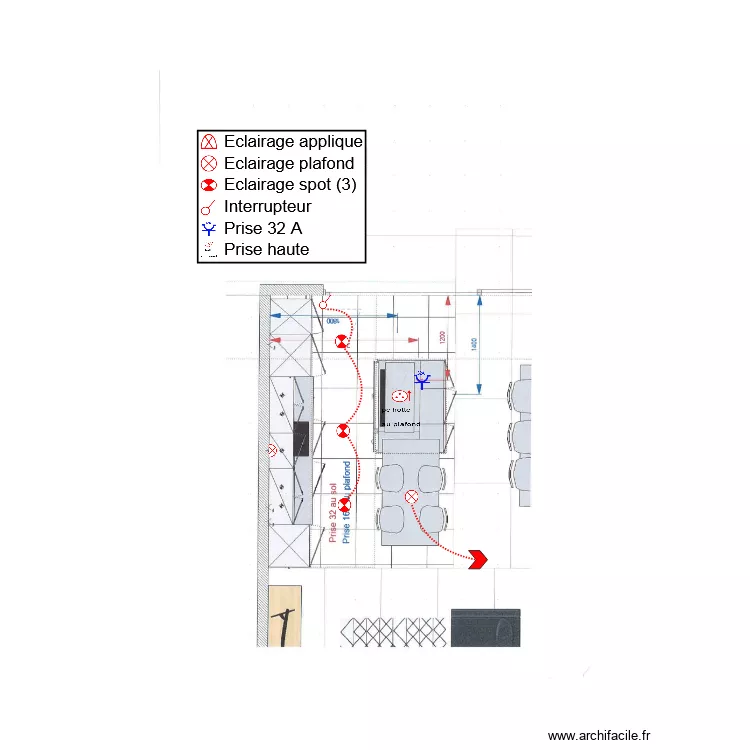 plan cuisine elec DERIGON 1. Plan de 