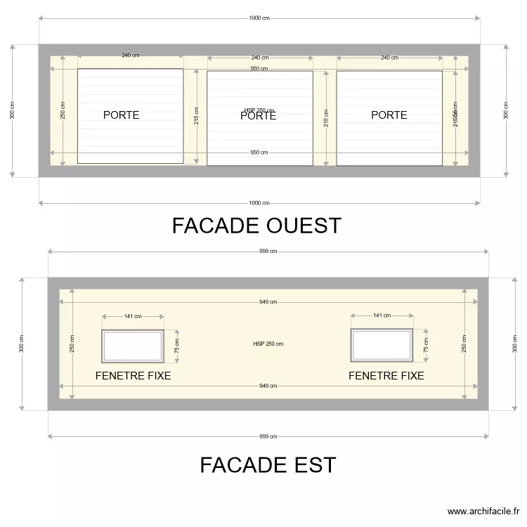 GARAGE. Plan de 