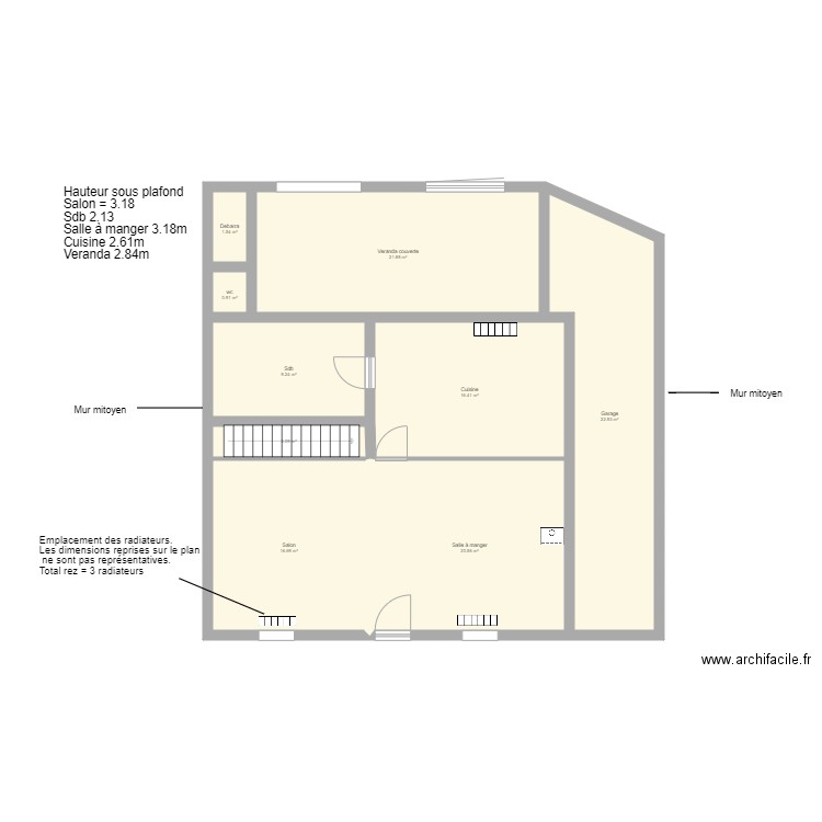 Plan Maetsaerh REZ modifié. Plan de 0 pièce et 0 m2