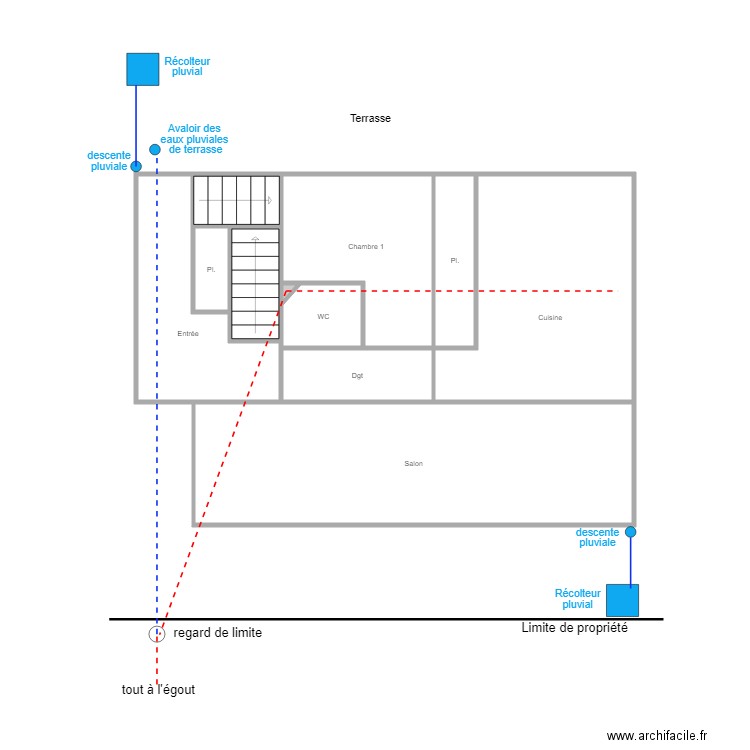 rdc alves. Plan de 0 pièce et 0 m2