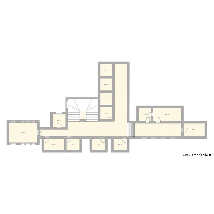Půdorys - 1. patro. Plan de 0 pièce et 0 m2