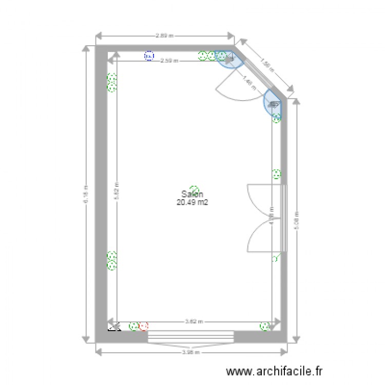 Salon. Plan de 0 pièce et 0 m2